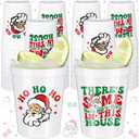 48 Pcs Friendsmas Christmas Party Supplies There's Some Ho Ho in This House 16oz Plastic Cups Funny Christmas Party Decorations Santa Disposable Cup for Holiday Reusable Drinking Supplies