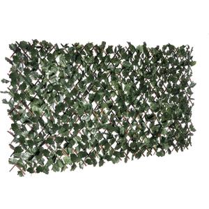 Naturae Decor Expandable Willow Trellis - Outdoor Privacy Screen - Sturdy and Flexible - Realistic Look - 36 in x 72 in - Ivy Leaves