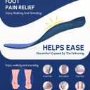 Cloudflo Plantar Fasciitis Insoles for Men Women,High Arch Support for Pain Relief,Shoe Inserts Orthotic for Flat Feet,Work Boot Insoles for Shock Absorbing Inserts (Fit for Standing All Day) DB-M