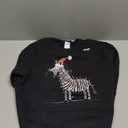Funny Zebra Christmas Graphics Animal Lights Lover Sweatshirt Small