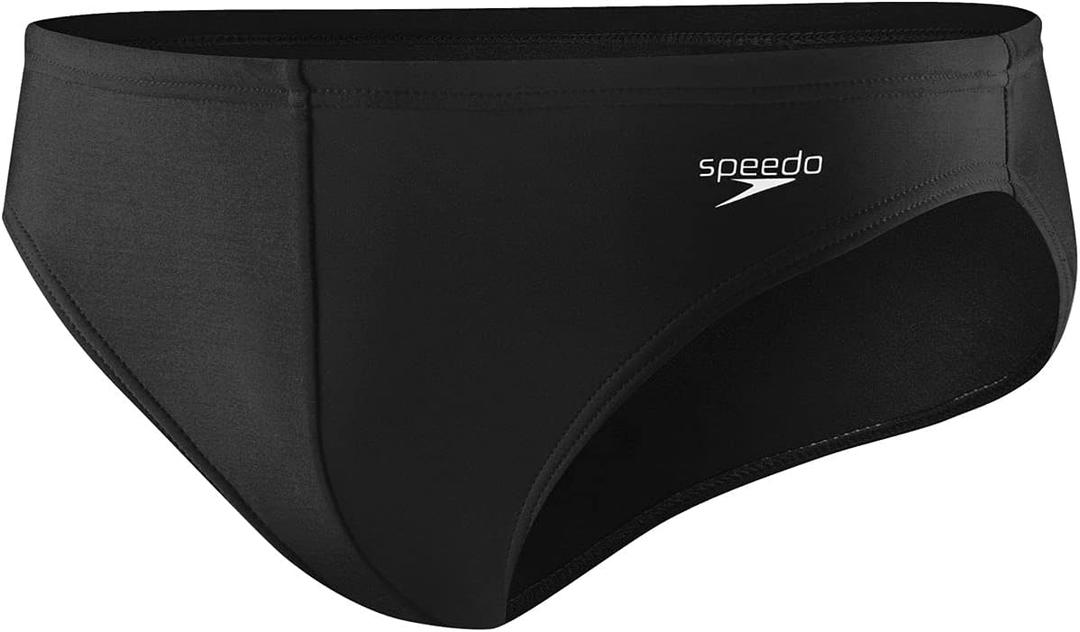 Speedo Men's Swimsuit Brief PowerFlex Eco Solar (Black), 32