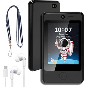 PTHTECHUS Kids Phone Toy for Boys Girls, 3.8 "Touch Screen Toddler Smartphone with Fun Cameras 16 Games MP3 Music Player Audio Recorder Pedometer Torch Alarm Clock Children Phone for Ages 4-14