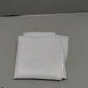 YellyHommy Waterproof Fabric Snap in Shower Curtain Liner Replacement with 2 Magnets 35" W x 55" L for 36" W x 75" L No Hook Shower Curtain - Removable & Detachable to Wash - White