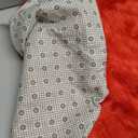 MACTING Faux Fur Christmas Tree Skirt 28 Inch Red Plush Skirt Fluffy Soft Double Layer Small Tree Mat Base Cover for Merry Christmas Party Holiday Home Indoor Halloween Xmas Tree Decorations