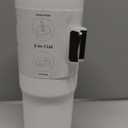 Owala Stainless Steel Triple Layer Insulated Travel Tumbler with Spill Resistant Lid and Straw, BPA Free, 24 oz, Black/White (Foggy Tide) (24 Ounces (Pack of 1))