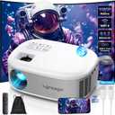 15000 Lumens Outdoor Movie Projector - Native 1080P HD Portable Projector with WiFi 6 and Bluetooth 5.2, 300" Screen