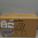 Sliding Shower Chair with Extra Wide 360 Swivel Seat, 400 lbs Weight Capacity, Bathtub Bath Chair, Non-Slip Aluminum Frame, Adjustable Height for Inside Shower