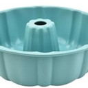 1 Pack Silicone Bundt Cake Pan Nonstick,10 Inch, Silicone Cake Molds, Pound Cake Pan, Baking Pan for Jello, Gelatin, Cake, Brownie and Bread（Blue）