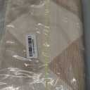 Beeiva Checkered Print Washable Indoor Door Mats for Entryway, 2x3 Non Slip Ultra Thin Bathroom Rugs Fit Under Door, Moroccan Diamond Decor Beige Small Rugs for Bedroom Kitchen Laundry Entrance