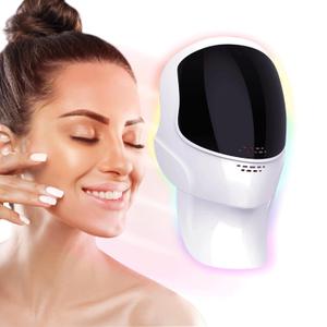 LED Light Therapy Mask LED Face Mask Light Therapy for Face and Neck, 7 Modes Red Light Therapy Mask for Women & Men Rechargeable Skin Care Mask for Home Use Working Travel Yoga
