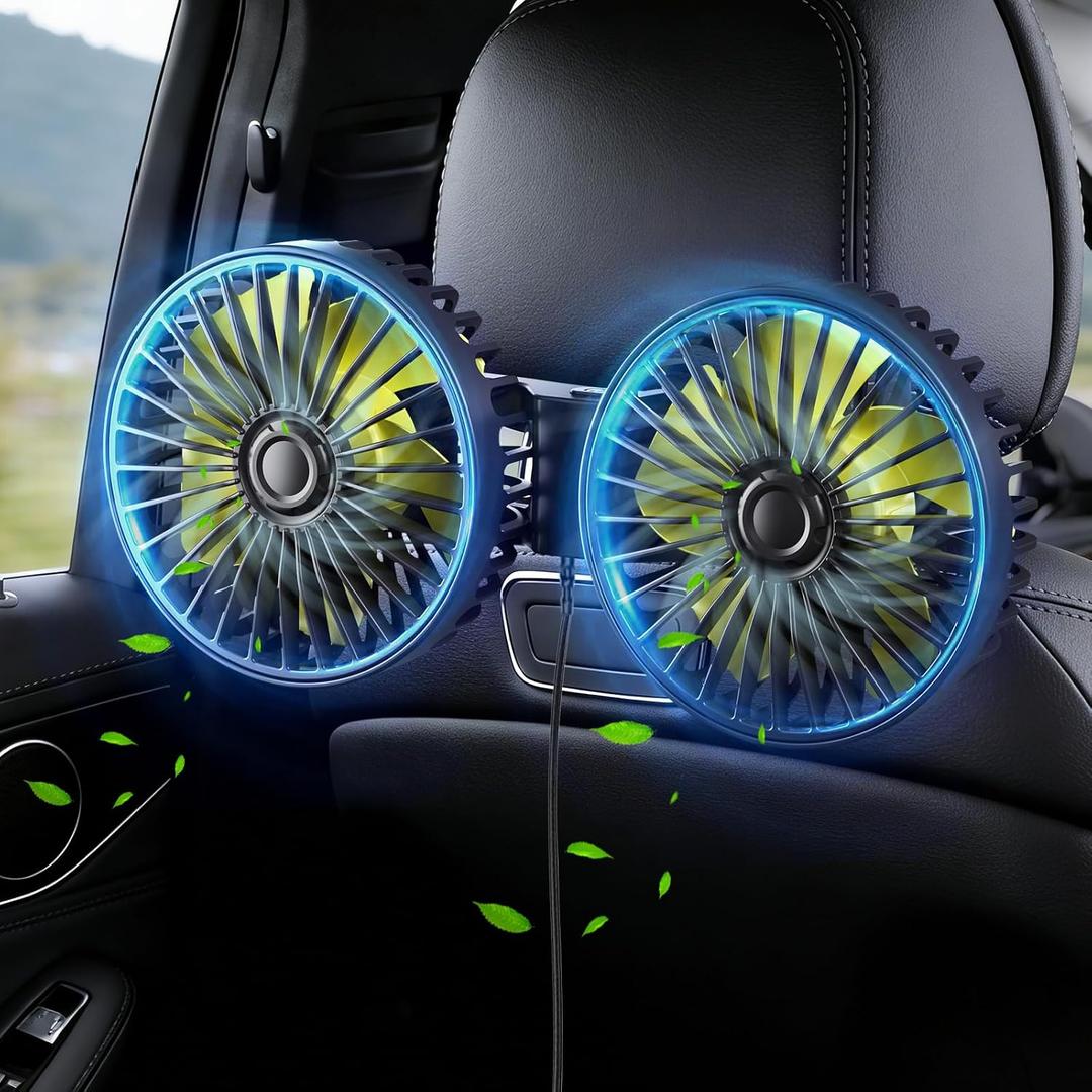 Car Fans for Backseat for Kids, Car Backseat Fan for Car Back Seat(No Battery)