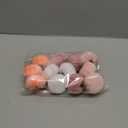 12 Pcs Thanksgiving Pumpkin Hanging Ornament 2 Inches Velvet Thanksgiving Fall Tree Decorations Fabric Small Tree Decorations for Farmhouse Harvest Autumn Home Party Decor(Pink and White)