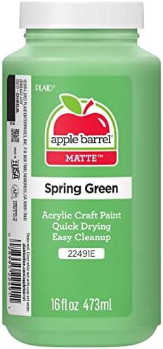 Apple Barrel 22491E ACRYLIC PAINT, 16 oz, Spring Green