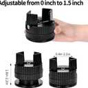 4 Pcs Bed Risers with Fine tuning Adjustable Screw Clamp, durable furniture risers with a load-bearing capacity of 4000LBs, Bed Risers are Height Adjustable 1.8in-2.3in, Suitable for Bed, Desk, Sofa