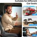 Benazcap Car Seat Cushion - Memory Foam Car Seat Pad - Sciatica & Lower Back Pain Relief - Car Seat Cushions for Driving - Road Trip Essentials for Drivers