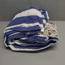 SUNCREAT Large Hammocks for Outside, Long Replacement Hammock Two Person for Stand, Blue White Stripes