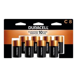 Duracell Coppertop C Batteries, 6 Count Pack, C Battery with Long-lasting Power, All-Purpose Alkaline C Battery for Household and Office Devices