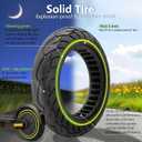 10x2.5 Inch Hub Motor with Solid Tire, 500W Drive Power Wheel ONLY Fit for Segway Ninebot Max G30P Electric Scooter, 60/70-6.5 Rear Motor Kit Tubeless Tyre