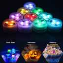 20PCS Submersible LED Lights Popular Waterproof Small Battery Operated Single Mini Led for Crystal Vases Centerpiece Decoration