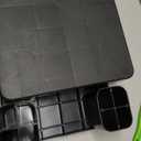 2 Pcs Raised Dog Bowl Stand with Waterproof Dog Food Mat, Non Slip, Black