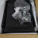 Rolling Clothes Rack with Doule Rod for Hanging, Heavy Duty Metal Garment Rack Load 450 LBS with Lockable Wheel, Free Standng Clothing Rack with 2 Shelves and Side Hooks for Home Commercial, Black