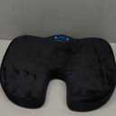 Everlasting Comfort Memory Foam Car Seat Cushion - Tailbone Pain Relief, Driving Seat Cushion for Short People - Office, Wheelchair, Gaming Chair, Travel - Non-Slip, Washable Cover