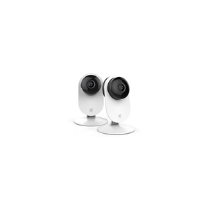 YI 2K 3MP Home Security Camera 2PC, Indoor Camera with Person, Vehicle, Animal Detection, Phone App for Baby, Pet, Dog, Monitoring, Works with Alexa