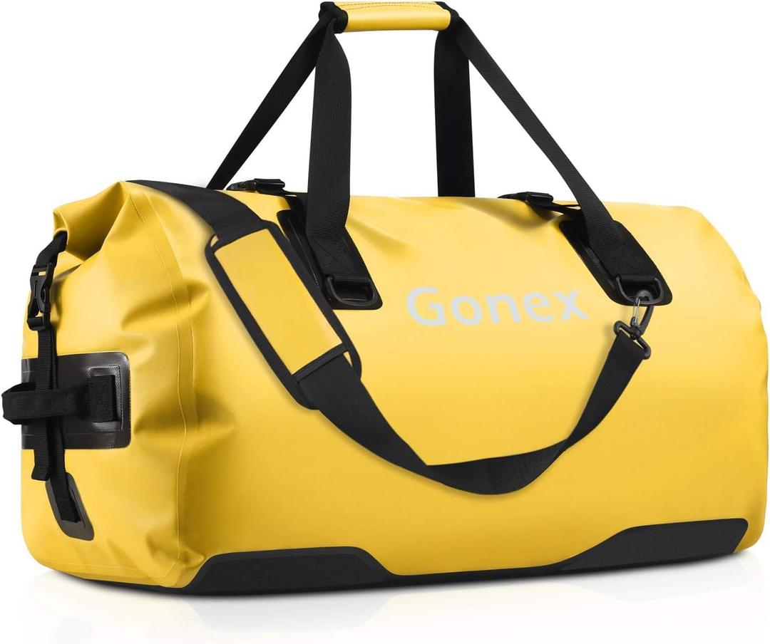 Gonex Extra Large Waterproof Duffle Travel Dry Duffel Bag Heavy Duty Bag with Durable Straps & Handles for Kayaking Paddleboarding Boating Rafting Fishing