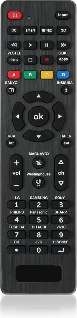Universal TV Remote for RCA, Westinghouse, Emerson, LG, Samsung, Insignia, Magnavox,Element and More Brands Universal Remote Control.(Only for TV)