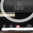 Mug Warmer Cordless 180 Min Battery Life - 10000mAh Portable Charger, Wireless Coffee Cup Warmer for Desk, 3 Temp Settings, Smart Candle Heat Plate for Home, Office, Travel, Camping & Gifts for Men (Black)