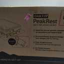 Oaktiv PeakRest Twin Air Mattress with Frame & Built-in Pump, Beige, Black Bag