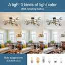 DDLLDESHI 8 Light Sputnik Ceiling Light Fixture Glass Globe Bubble Modern Chandelier for Dining Room Bedroom Kitchen Living Room Hallway Entryway Office