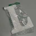 AOCEAN 12 Inch White Big Wood Letters Unfinished Wooden Letters for Wall Decor Decorative Standing Letters Slices Sign Board Decoration for Craft Home Party Projects (L)