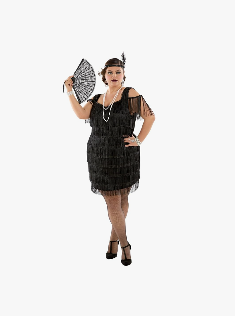Morph Plus Size Flapper Dresses 1920s Great Gatsby Costumes For Women - Vintage Style Party Dresses Size L