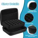Teenyyou 30 Slots Insulin Peptide Fridge Carrying Case Vial Holder Storage Protector Bag, Fits Standard 10ml Vials, Insulin Cooler Travel Kits Case Diabetes Protector(Black)