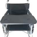 Wheelchair Tray, Detachable Wheelchair Table Removable Adult,Mobility Accessory Attachment Cup Holder Durable, Wheelchair Accessories,Fits Wheelchair Arms of 16" - 20", with Secure Straps