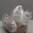 Cabilock 11-Inch Woven Flower Girl Basket with Lace Handle Rustic Handmade Wedding Basket for Ceremonies Vintage Boho Flower Arrangement & Home Storage (28x20cm)