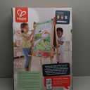 WOOD CITY Easel for Kids, Adjustable Standing Art Easel with Painting Accessories Wooden Chalkboard & Magnetic Whiteboard & Painting Paper Stand, Toddler Art Set Easel for Toddlers 2-12 Year Olds