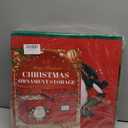 Christmas Ornament Storage Box Christmas Ornament Storage Organizer with Adjustable Divider 128 Ornaments 600D Oxford Fabric Christmas Storage Containers Holiday Ornament Storage Box (Red)
