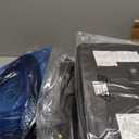 Amazon Basics Office Task Chair with Adjustable Height, 360 Swivel, Padded Armrests, Mid-Back, Rolling, 275 Pound Capacity, 24.2"D x 24"W x 34.8"H, Black Faux Leather