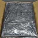 SWTYMIKI Dresser with Hanging Rack - 3 Fabric Drawers Kids Dresser for Bedroom - Reversible Tall Storage Tower, Small Space Clothes Storage Organizer Cabinet for Apartment, Dorm 49.21''H, Black