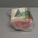 Gatherfun Christmas Party Supplies Kit, Serve 50, Christmas Tree Disposable Dinnerware Includes: Paper Dinner Plates, Dessert Plates, and Napkins, Great for Merry Christmas Party Decorations