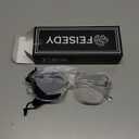 FEISEDY Blue Light Blocking Glasses Fake Nerd Clear Square Computer Lightweight Pilot Glasses Frame Oversized B2866, 1 Pack