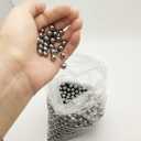 (200 Pieces) 7/16 11.11mm Carbon Steel Balls - Precision Balls for Industrial, Handicraft and Practice, Durable and Versatile.