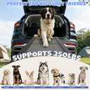 Dog Ramp for Car 63" x 17", Folding Pet Ramp for Large Dogs with Non-Slip Rug Surface, Portable Dog Car Ramp for SUV Car & Truck