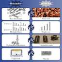 1116PCS Bolts and Nuts Kit, Stainless Steel Hardware Assortment Kit, 10-24#8-32#6-32#4-40 Nuts, Bolts, Washers, Tweezer