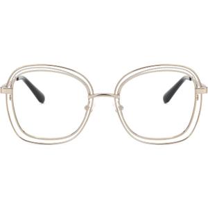 Zeelool Square Metal Frame Glasses for Women Eyeglasses with Clear Lens Anti Eyestrain & UV from Computer/TV/Phone ZJGM923220 (Gold)