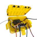 Flemoon Large Outdoor Electrical Box (12.5 x 8.5 x 5 inch), IP54 Waterproof Extension Cord Cover Weatherproof, Protect Outlet, Plug, Socket, Timer, Power Strip, Holiday Light Decoration, Yellow