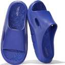Project Cloud Mens Sandals - Lightweight and Flexible EVA Recovery Slides for Men with Ultra Bouncy Latex Insole - Comfortable Water Resistant Slippers for Men Footwear (Dean) (10, Blue)