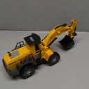 Car Toys for Toddlers, Excavator Toy with 2 Flashing Lights Music, Toy Trucks Construction Vehicle with 1 Moving Arm, Baby Toys for 3 4 5 6 Year Old Boys, Kids Valentine's Day Easter Birthday Gifts